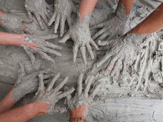 Six stages in our clay-making process. PotteryDen