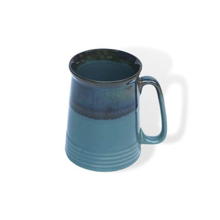 Grey and Black PotteryDen Beer Mug - Height 12 cm | diameter 9 cm | Hand Painted | Hand Textured | Set of 1 | Ceramic | Ideal for drinking beer PotteryDen