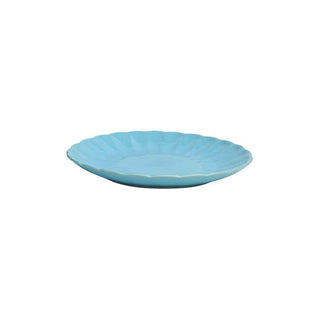 Pastel Blue Dinner Plate - Height 2.5 cm | diameter 27.5 cm | Hand Painted | Hand Textured |  Set of 1 | Ceramic | Ideal for serving a full meal - PotteryDen