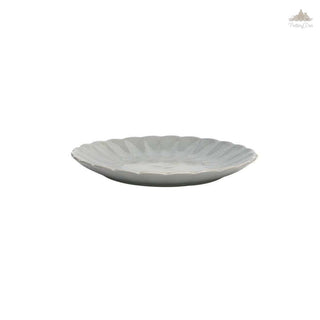 Pastel Grey Dinner Plate | Height 2.5 cm | Diameter 27.5 cm | Hand Painted |  Set of 1 | Ceramic Pottery | Ideal for serving a full meal - PotteryDen