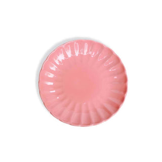 Pastel Pink Dinner Plate - Height 2.5 cm | diameter 27.5 cm | Hand Painted | Hand Textured |  Set of 1 | Ceramic | Ideal for serving a full meal - PotteryDen