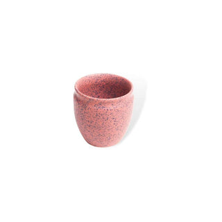 Pink with black speckles PotteryDen Kulhad - 100 ml, Hand Painted | Hand Textured | Set of 4 | Ceramic | Ideal for Tea Coffee and cold beverage PotteryDen