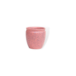 Pink with black speckles PotteryDen Kulhad - 100 ml, Hand Painted | Hand Textured | Set of 4 | Ceramic | Ideal for Tea Coffee and cold beverage PotteryDen
