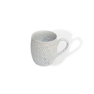 Santorini Dotted Tea / Coffee Mug - Height 8 cm | diameter 9 cm | Hand Painted | Hand Textured |  Set of 1 | Ceramic | Ideal for Tea and Coffee - PotteryDen