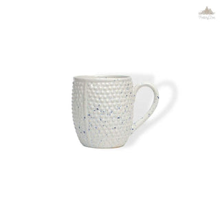 Santorini Dotted Tea / Coffee Mug | Height 8 cm | Diameter 9 cm | Hand Painted |  Set of 1 | Ceramic Pottery | Ideal for Tea and Coffee - PotteryDen